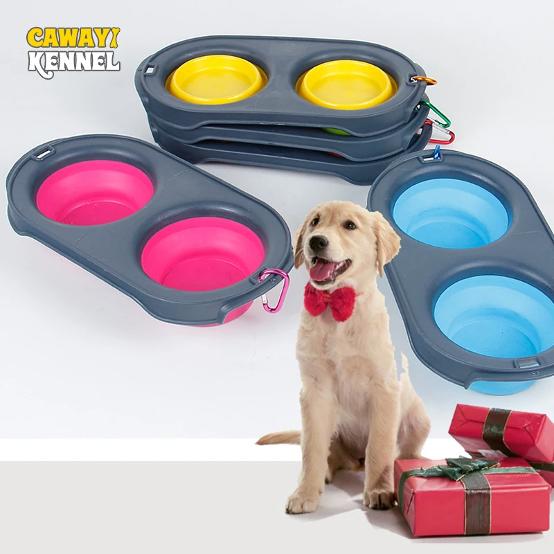 Складные миски для собак и кошек CAWAYI миска еды домашних животных Comedero Perro Miska Dla Psa