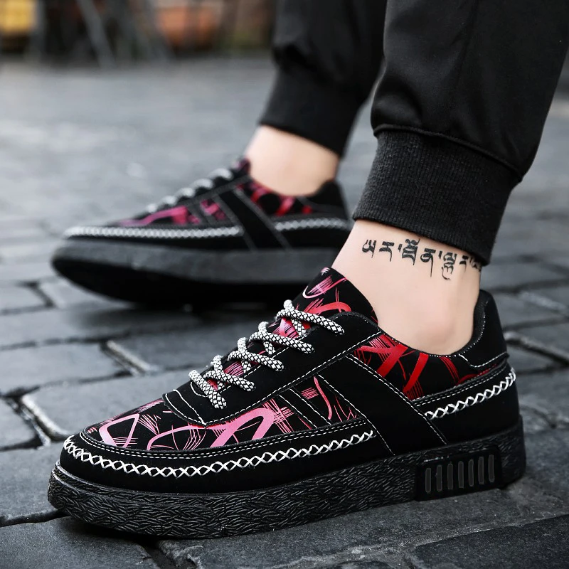 

New Summer Canvas Trendy Shoes Men's Board Shoes Korean Version Fashion Casual Men's Shoes Youth Student's Shoes