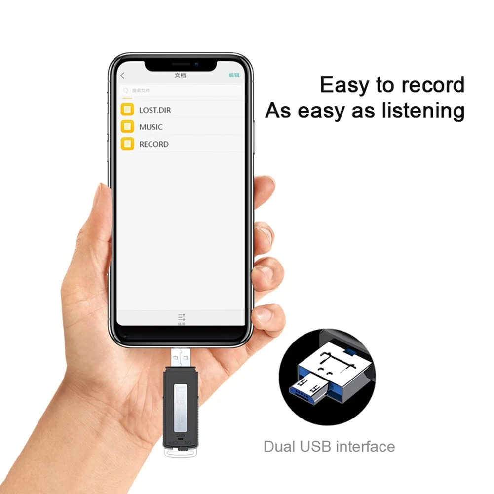 2-в-1 8GB USB голос Регистраторы ручка диктофон флэш-диск Цифровой аудио Usb