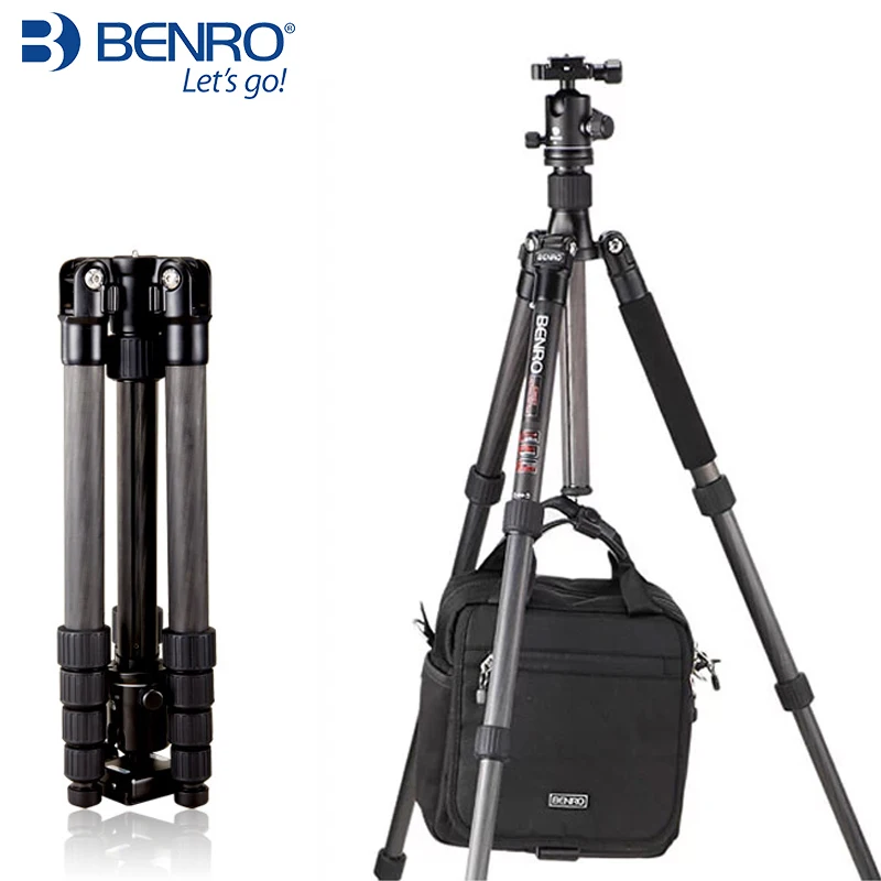 Benro C2690TB1 Профессиональный штатив из углеродного волокна для камеры с шариковой головкой B1, сумка для переноски, комплект с максимальной загрузкой, 12 кг, DHL