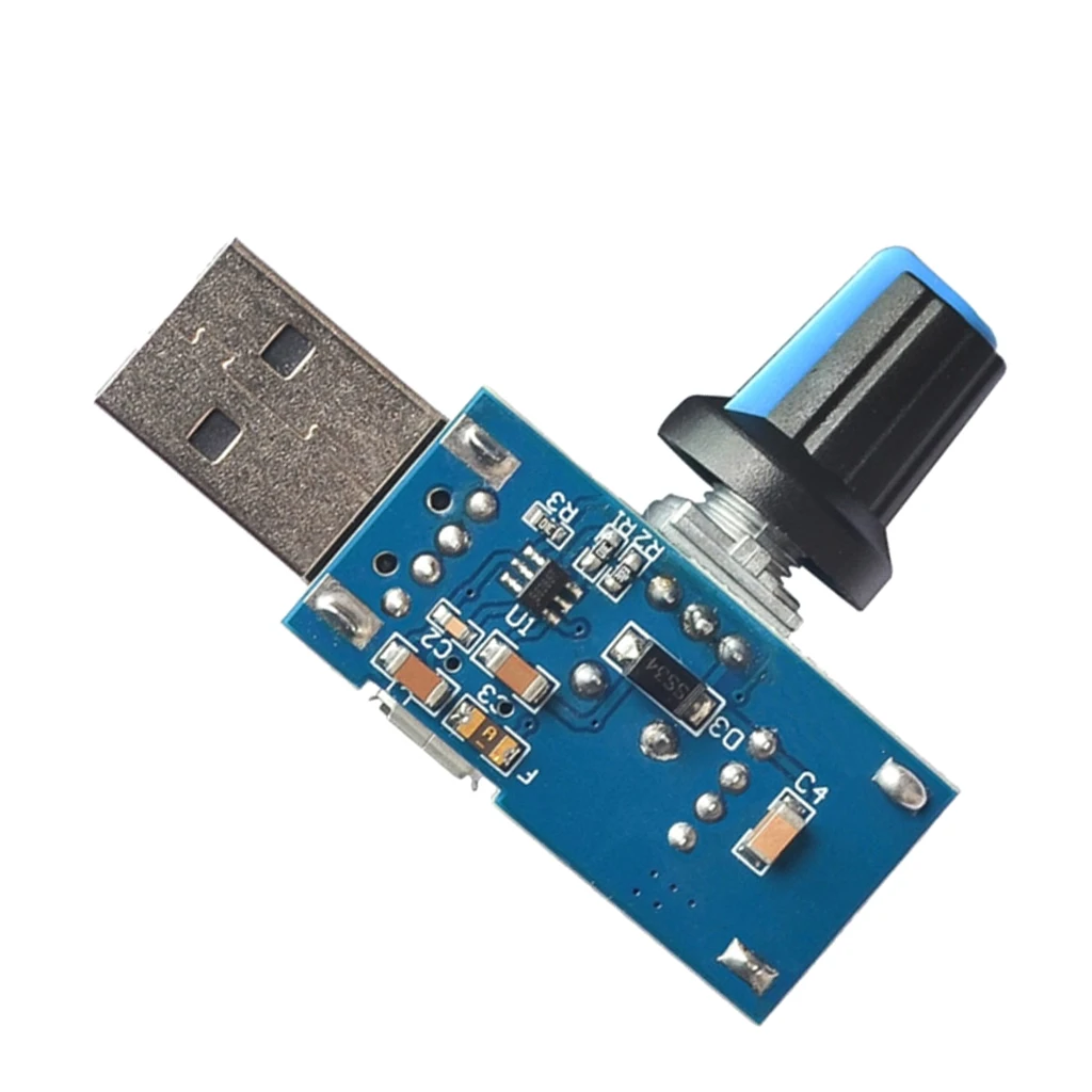 Бесшумный USB контроллер скорости вентилятора регулятор громкости переключатель