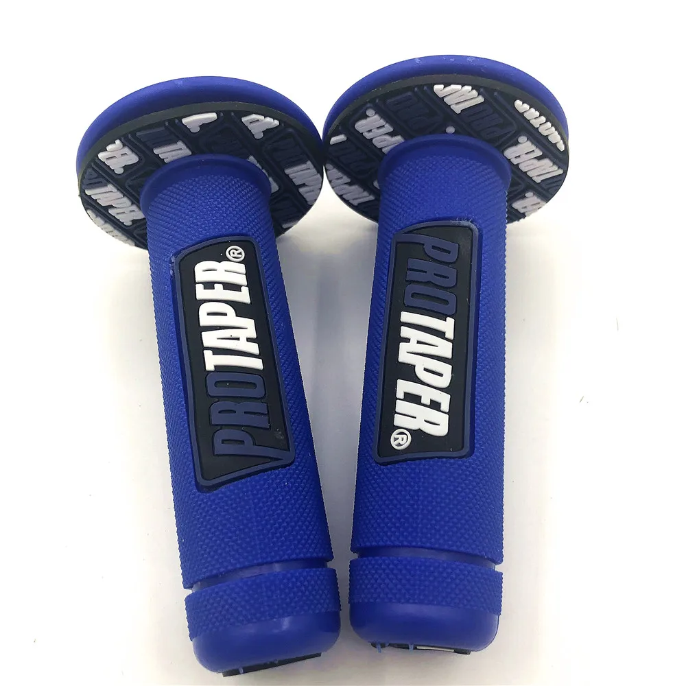 Blue Full Рукоятка Pro taper для мотоцикла, высокое качество, Protaper, Dirt Pit Bike, для мотокросса, 7/8 дюймов, руль, резиновый гель, рукоятки, Тормозные ручки - Цвет: Blue Full