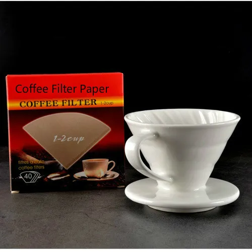 Coffee Cup V60 Style American Hand Drip Filter Ceramic 101 Funnel | Дом и сад