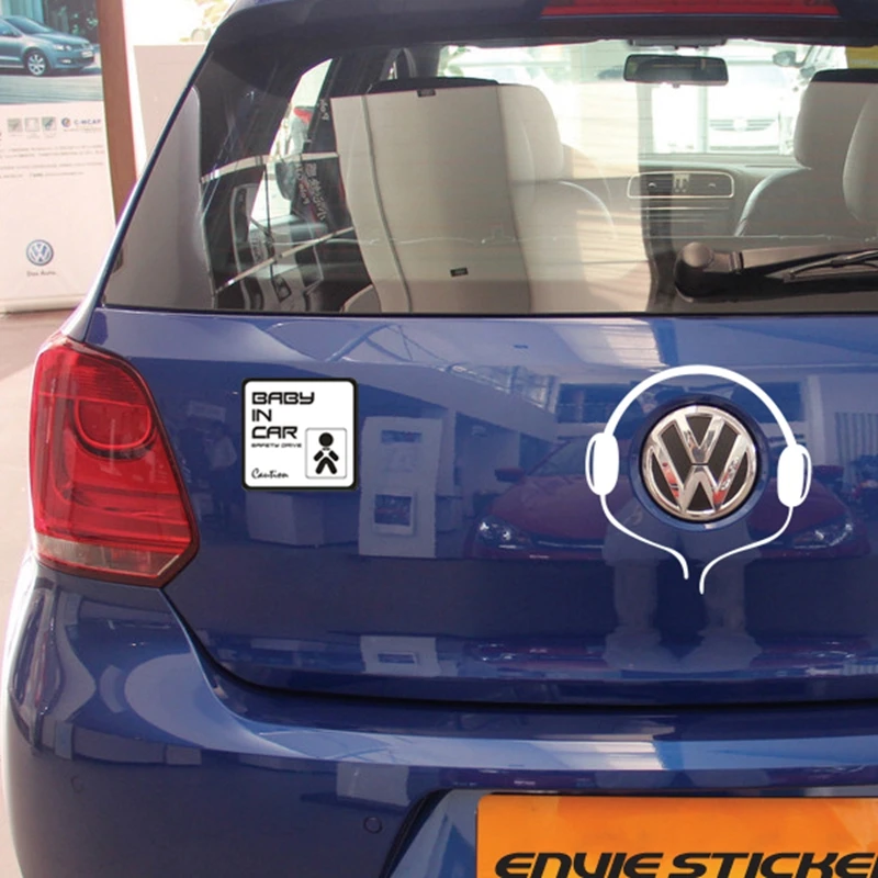Noizzy автомобильная виниловая наклейка Малыш в машине предупреждающая