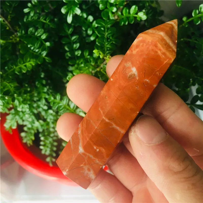 

Расческа из натурального красного камня, 8-9 см