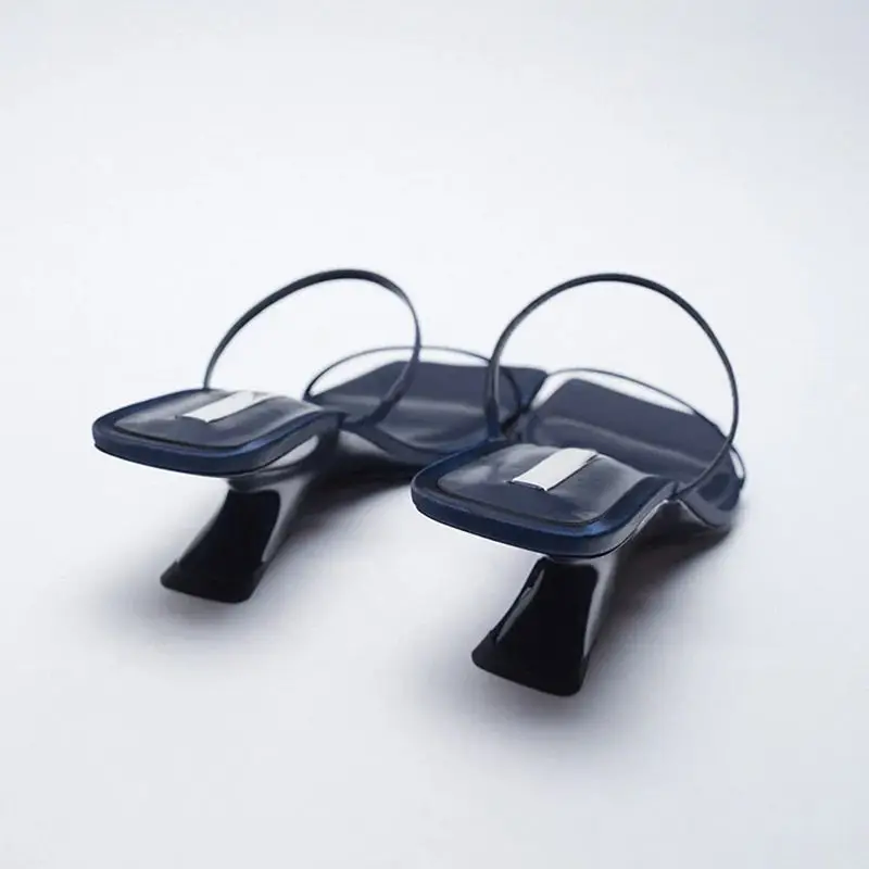 

Shoes Women Med Ladies' Slippers Pantofle Square Toe Cross-Tied Soft 2021 Strange Style Basic Slides Bonded Leather Scandals Na