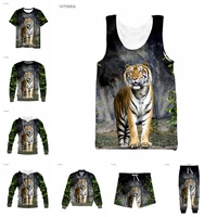 vitinea new 3d full print tiger t shirtsweatshirtzip hoodiesthin jacketpants four seasons casual w09
