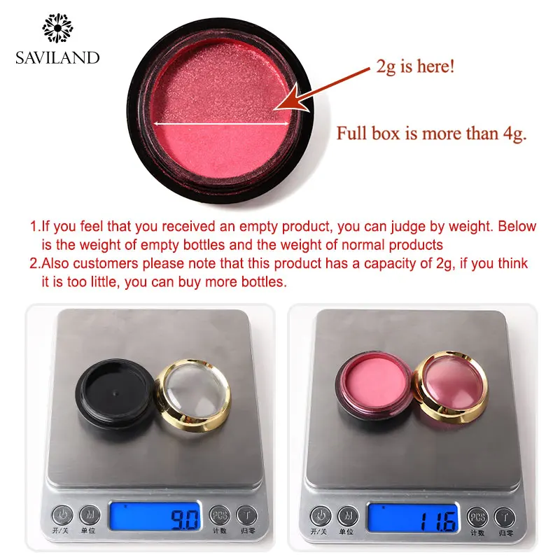 Блестящий Порошок для ногтей SAVILAND 6 цветов блестящий сверкающий порошок