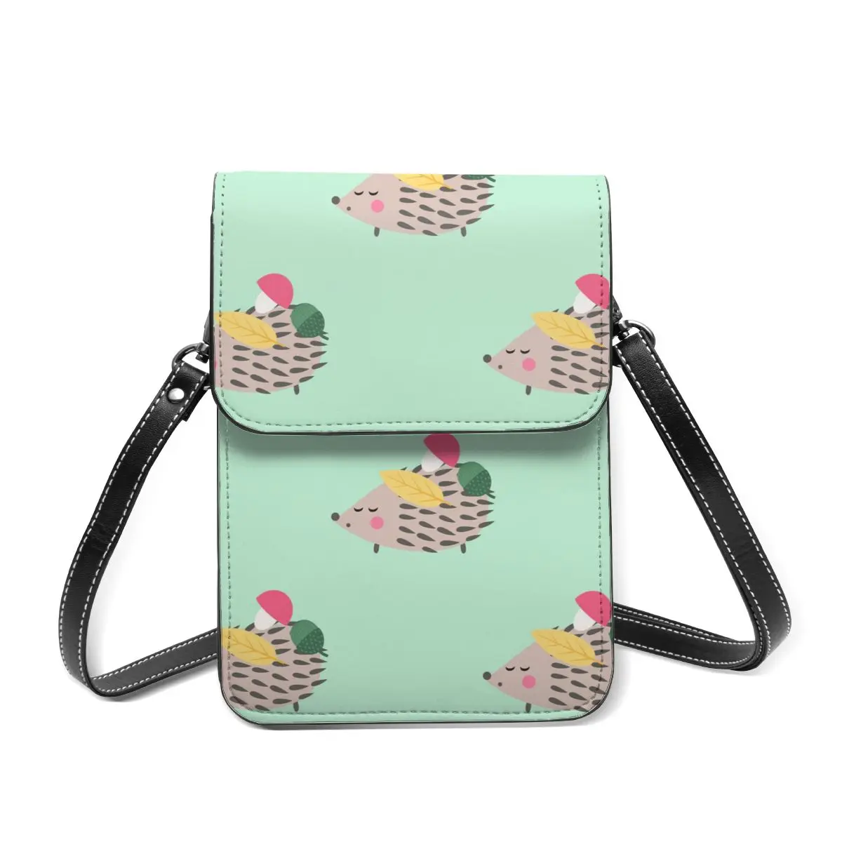 

Новинка 2021, женская сумка-мессенджер на ремне через плечо, Сумка с держателями в виде грибов и желудей, Сумка с кармашком для сотового телефо...