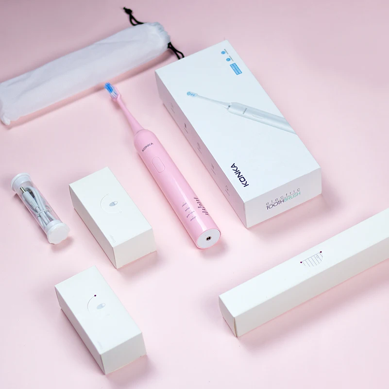 

KONKA Electric travel toothbrush brosse a dent electrique USB teeth brush White blue pink szczoteczka
