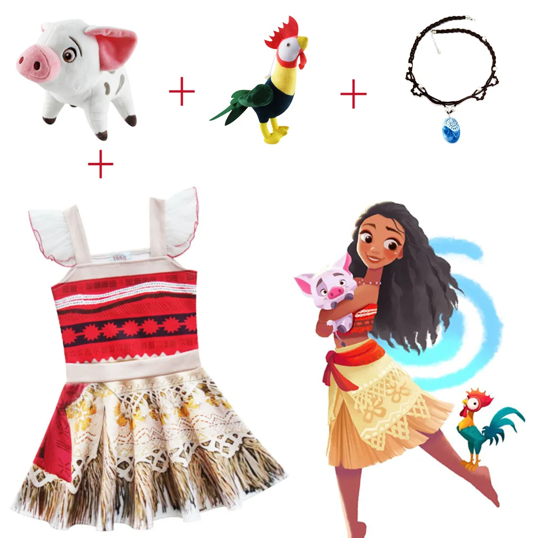 Вечерние, детские, Moana, приключенческий костюм, платье для девочек, летняя одежда, принцесса ваяна, комплект одежды, детское платье для костюмированной вечеринки на день рождения