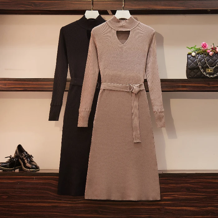 Фактическая женская одежда большого размера Новинка осени 2019 свободное