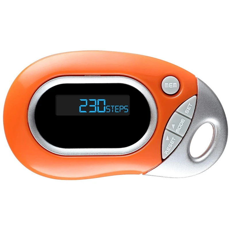 

Step Counting Fitness Portable Walking Distance Calorie Mini Induction Accurate Digital LCD 3D Exercise Silent Pedometer