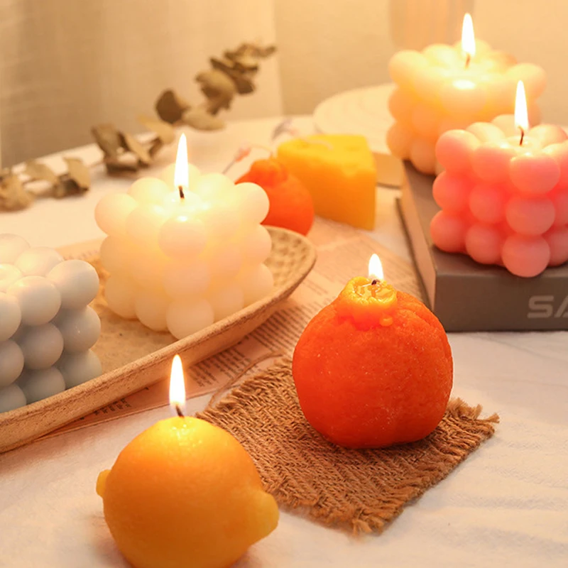 

Rubik's Cube Candles Mould Scented Wax Candle mold Aromatherapy Plaster Candle DIY 3D Silicone Mold Handmade Soy Soap Molds