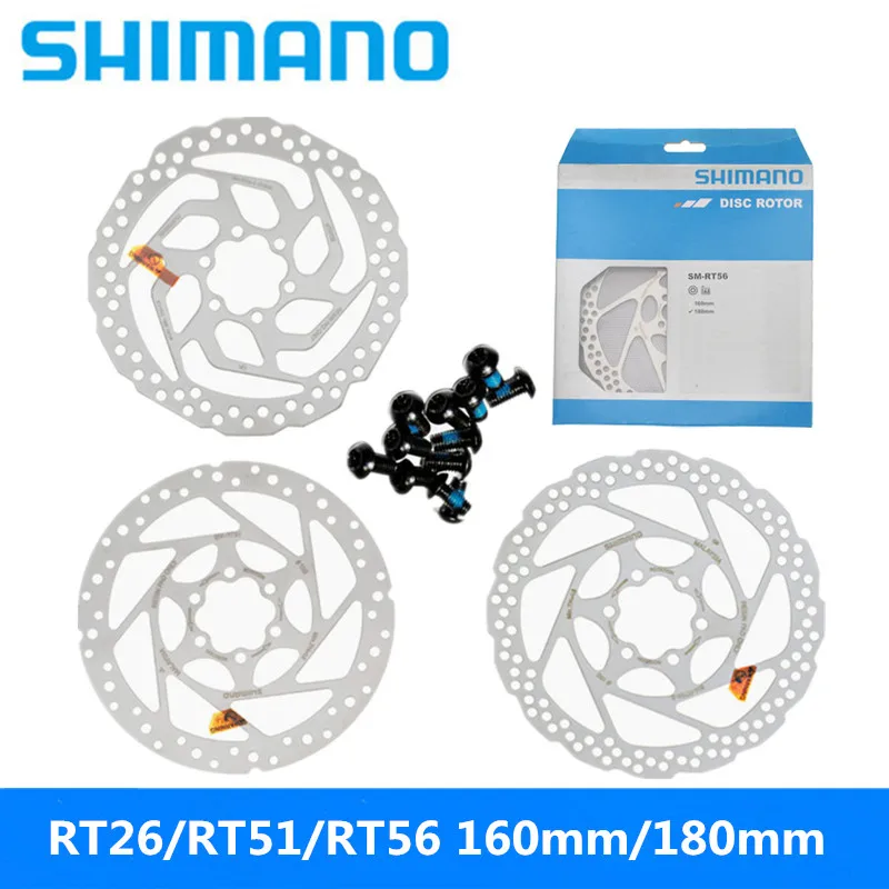 Диск тормозной SHIMAN0 RT26/RT51/RT56 для горного/дорожного велосипеда 160/180