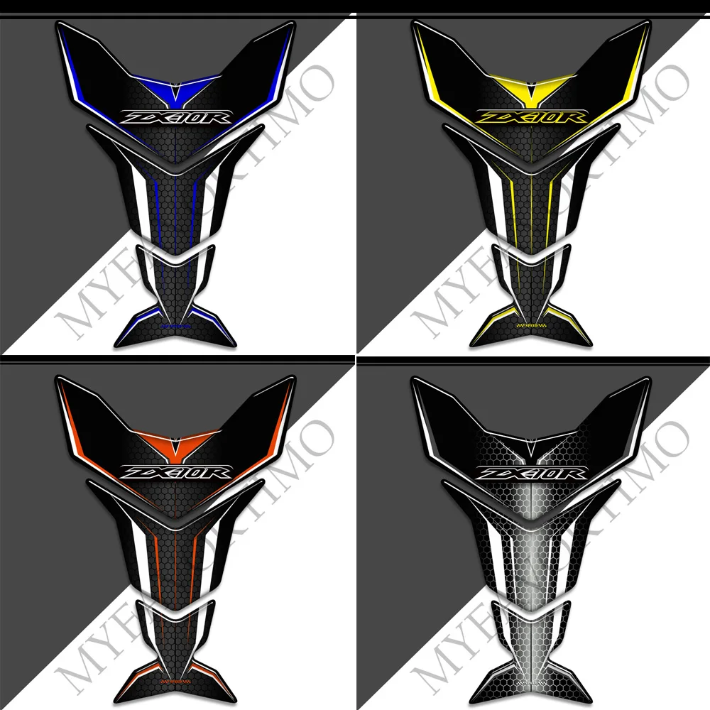 

Tank Pad Stickers Gas Knee Emblem Badge Logo Decal Kit Accessories For Kawasaki Ninja ZX-10R ZX10R ZX 10R