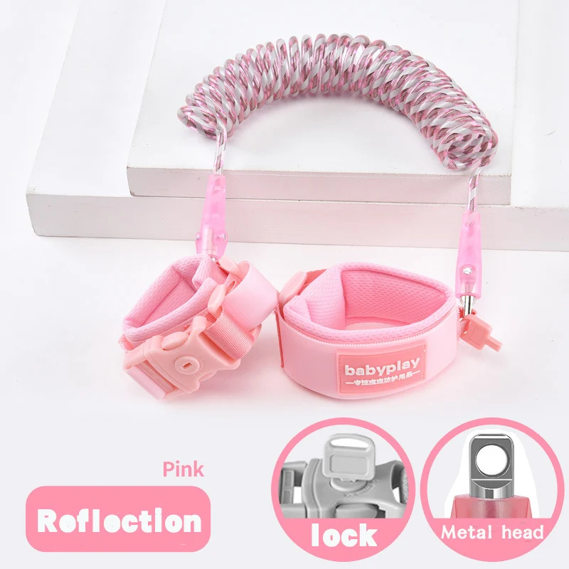 

Продвинутый детский трос с защитой от потери, детский браслет из тянущегося каната, уличный детский трос с защитой от потери, светоотражающ...