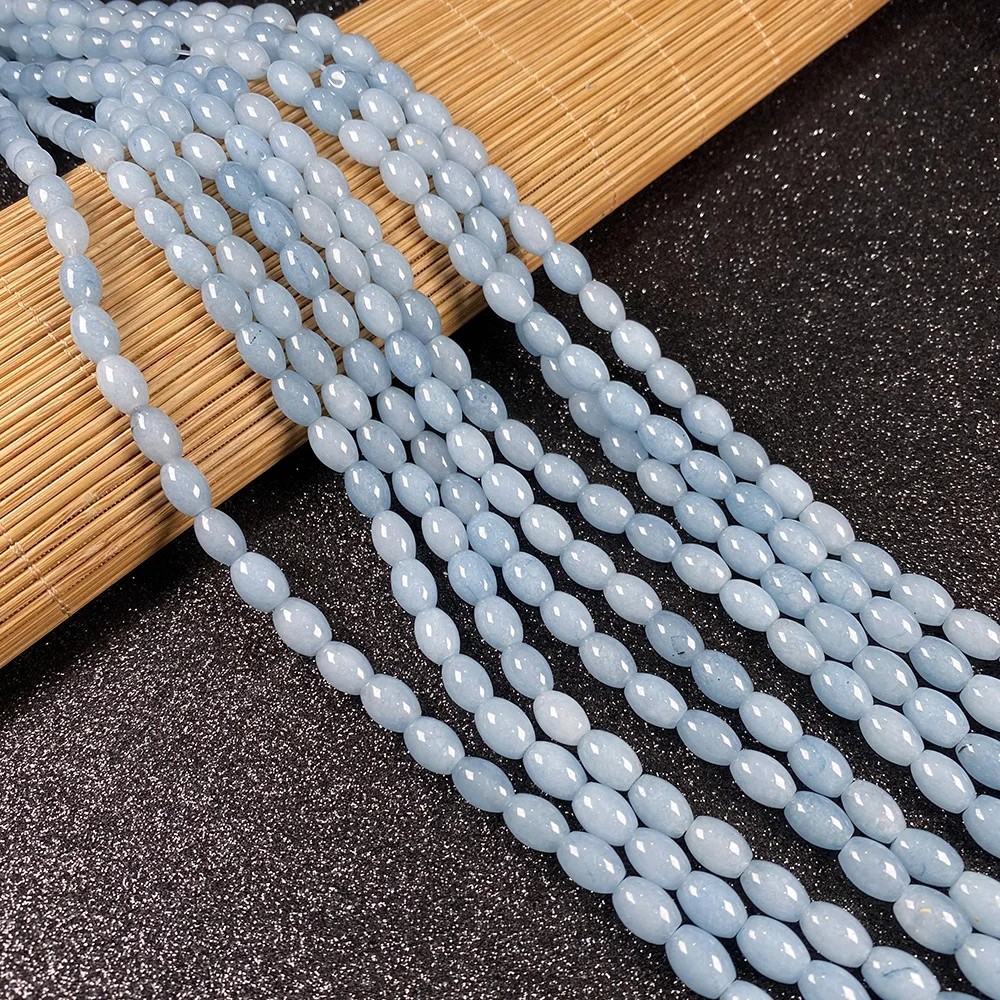 Бусины из агата кварца для изготовления ювелирных изделий 6 Х9 мм натуральный