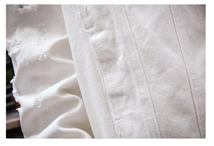 Мужские и женские джинсовые куртки розовые рваные в стиле хип-хоп Свободные