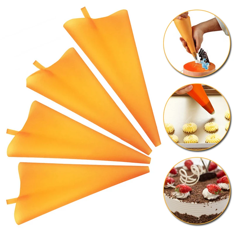 

Kitchen Gadgets Cream Pastry Bag Baking Accessories DIY Cake Decorating Food Grade EVA/TPU Reusable Piping Bags