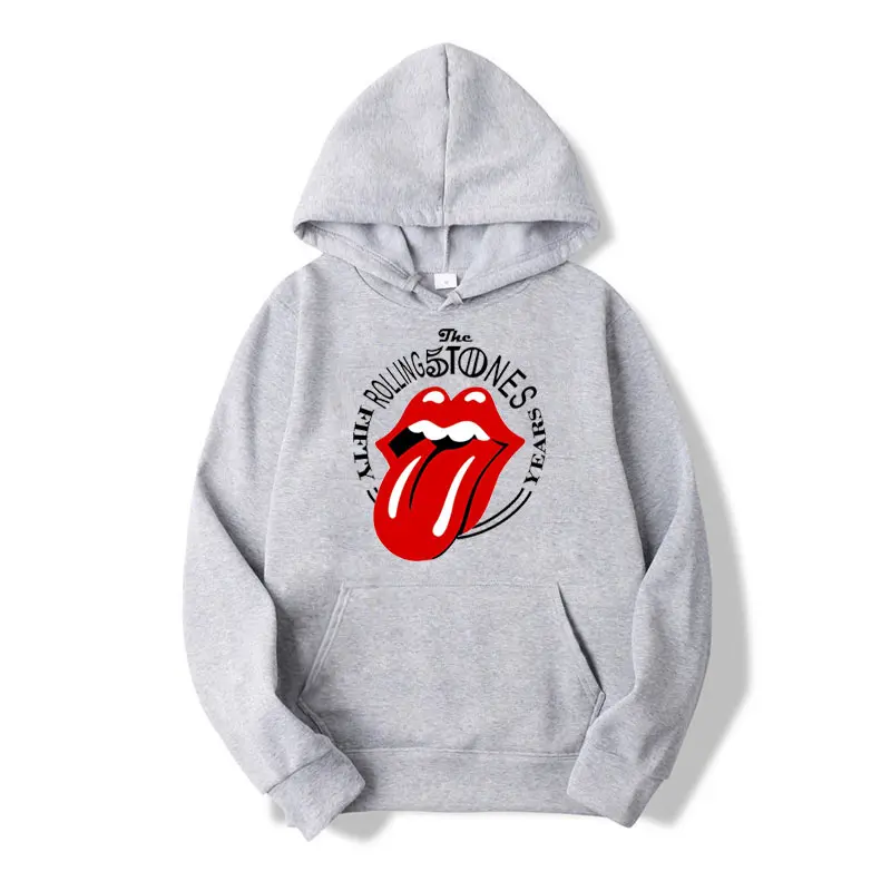 

Men's and Women's Hoodie Tops Sports New Tongue Red Lips Print Breathable Casual Funny Hip Hop Long Sleeve Sports Hoodie