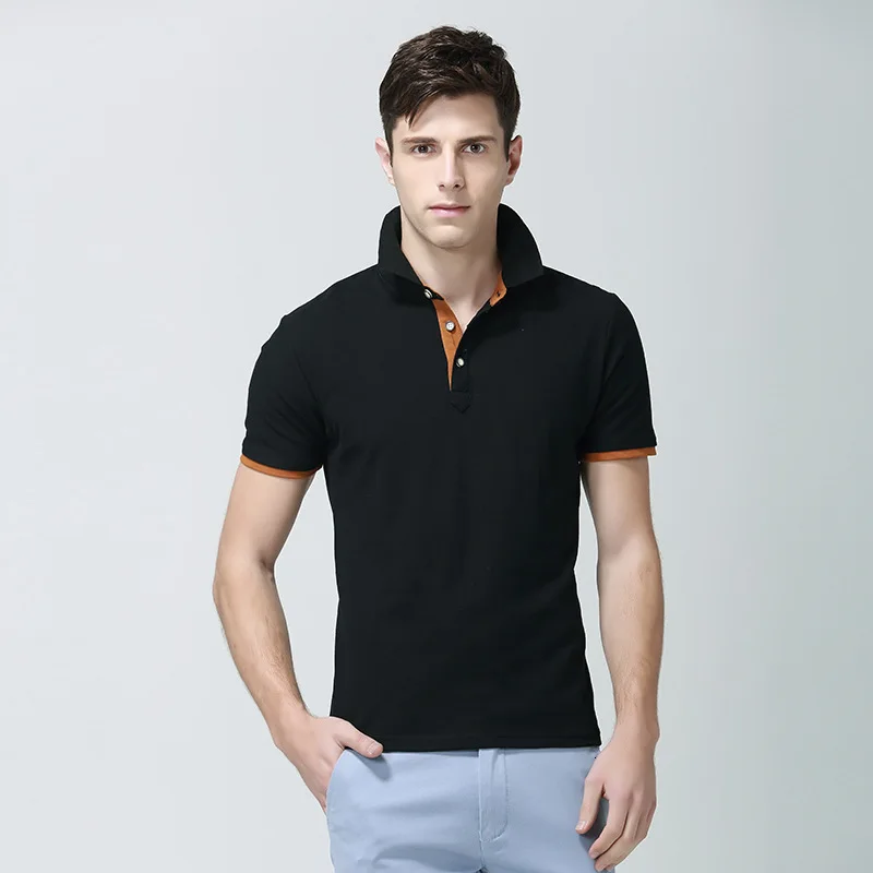 Мужские рубашки поло 2019 летние однотонные Cato Slim Fit Топы дышащие случайные