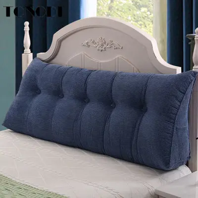 

TONGDI Home Soft Large Pillow Back Cushion Long Elastic Backrest Multifunction Luxury Decor For Bedside Seat Bed Sofa Tatami