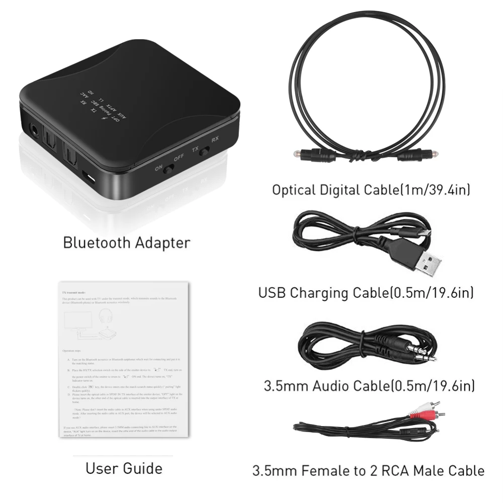 3 5 мм HD Bluetooth 0 аудио передатчик приемник CSR8675 беспроводной aptx авто на адаптер для