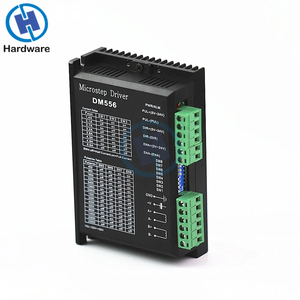 Цифровой Драйвер шагового двигателя DM556 2 фазный контроллер NEMA23 NEMA34 5 6 А для 57