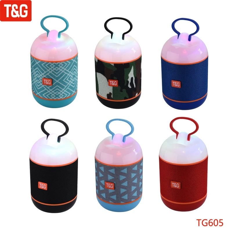 T & G TG605 Беспроводной Bluetooth динамик портативные колонки СВЕТОДИОДНЫЙ Светильник