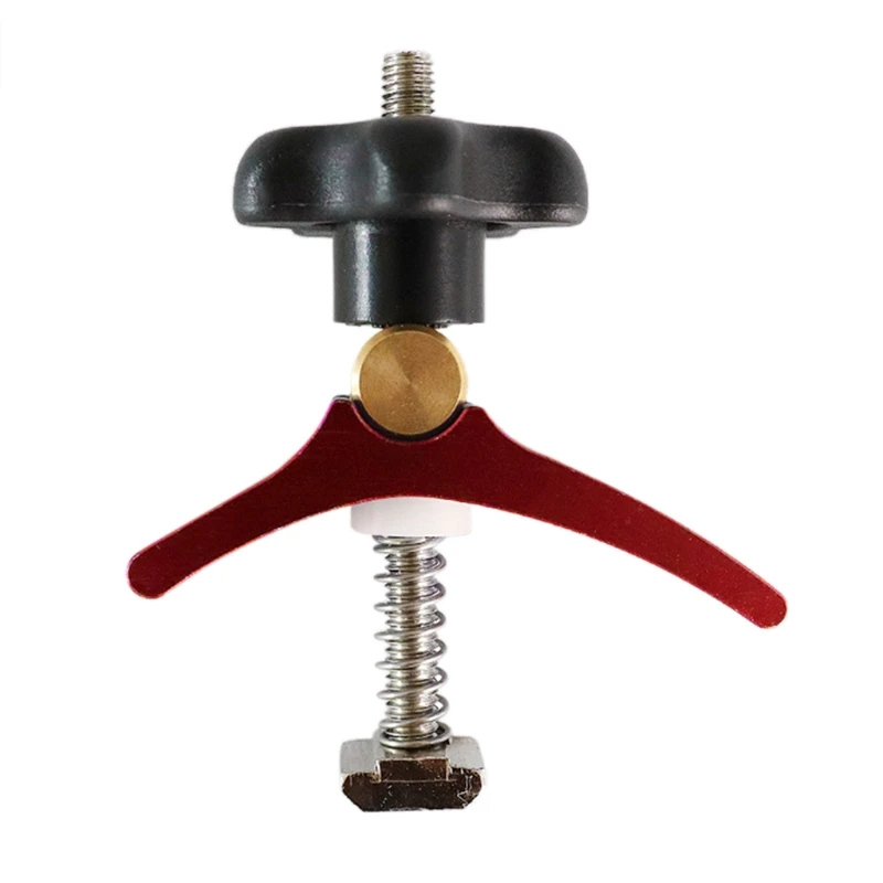 

A0KF Quick Acting Hold Down Clamp T-slot T-track Clamp Set Woodworking Tools