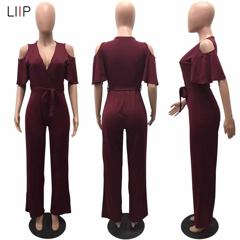 summer sexy bodycon jumpsuit boho harem jumpsuit rompers womens jumpsuits LIIP body women plus size 3186
