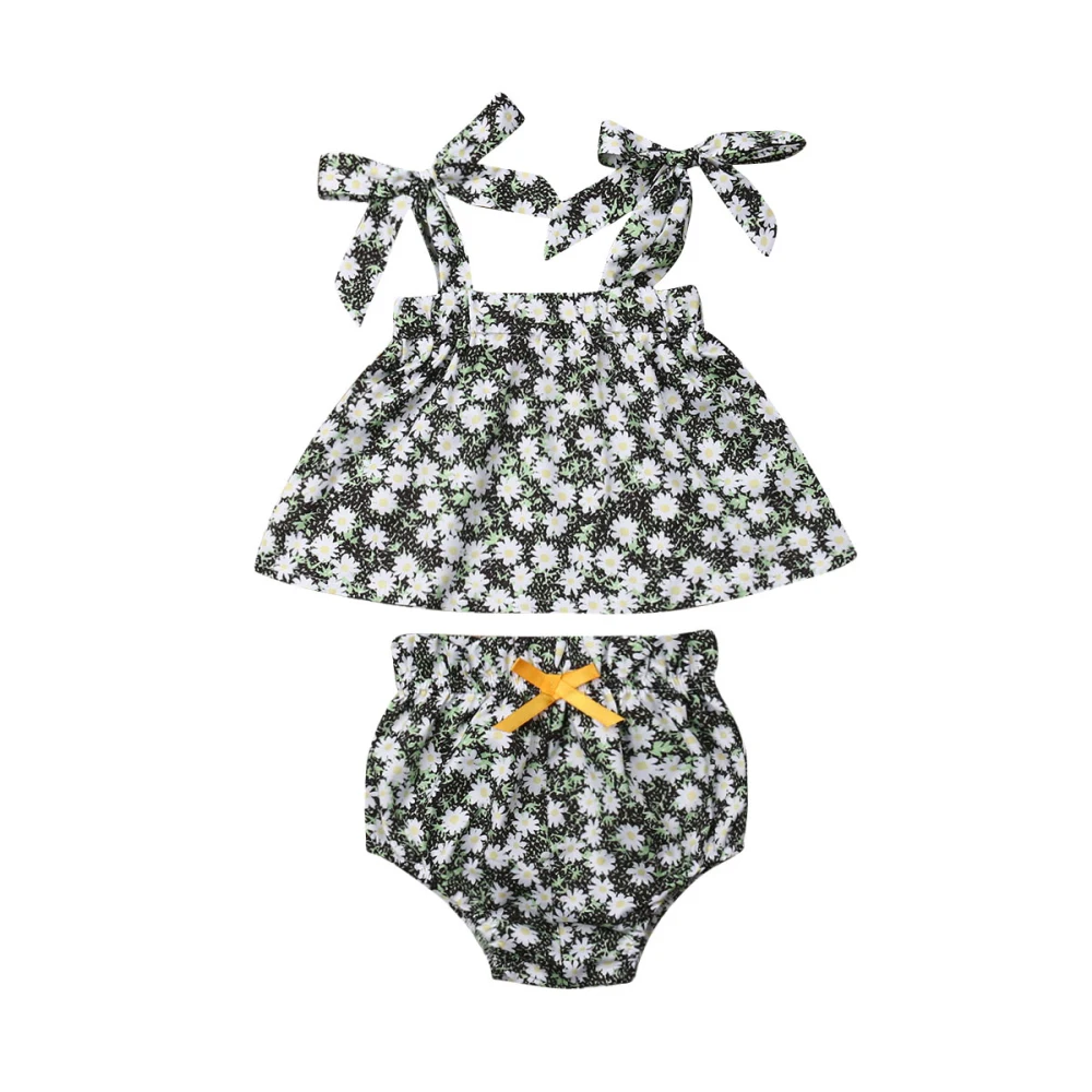 Детская летняя одежда 2019 для маленьких девочек платье без рукавов на бретельках