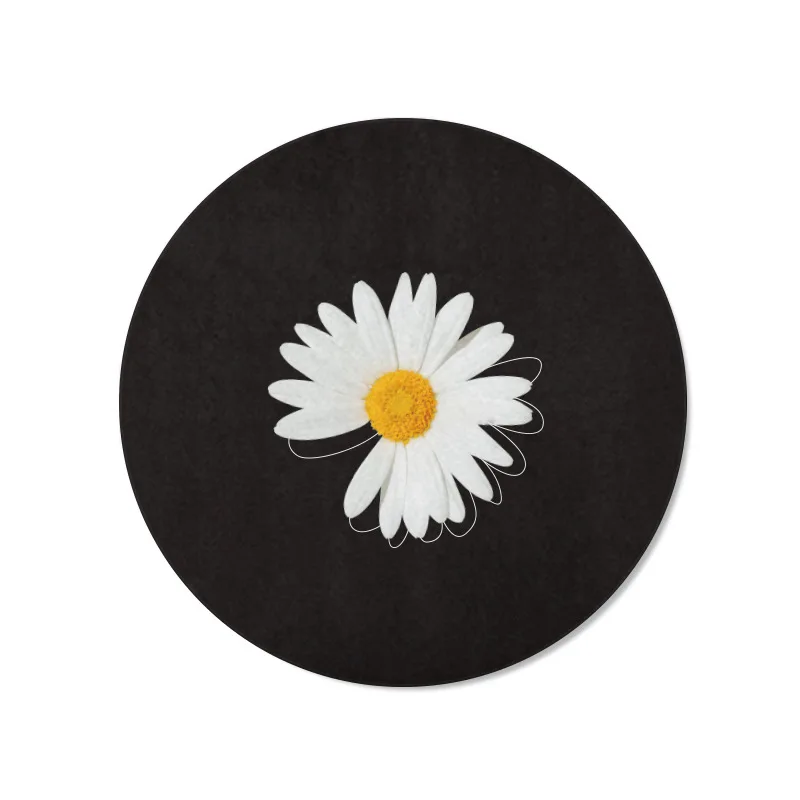 

DIY mouse mat round mouse pad chrysanthemum graphic custom mouse pad small cute non-slip