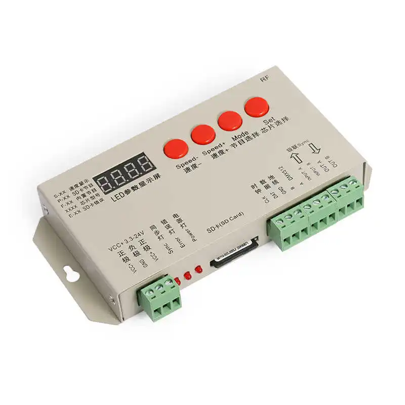 Программируемый RGB светодиодный контроллер DC5 24V Max 2048 Пиксели прибор приемно WS2812B