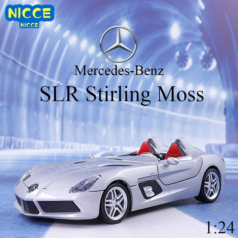 

Nicce 1:24 Benzs SLR Convertible Alloy Sports Car Model Diecast Metal Toy Vehicles Car Model Collection Childrens Gift F191