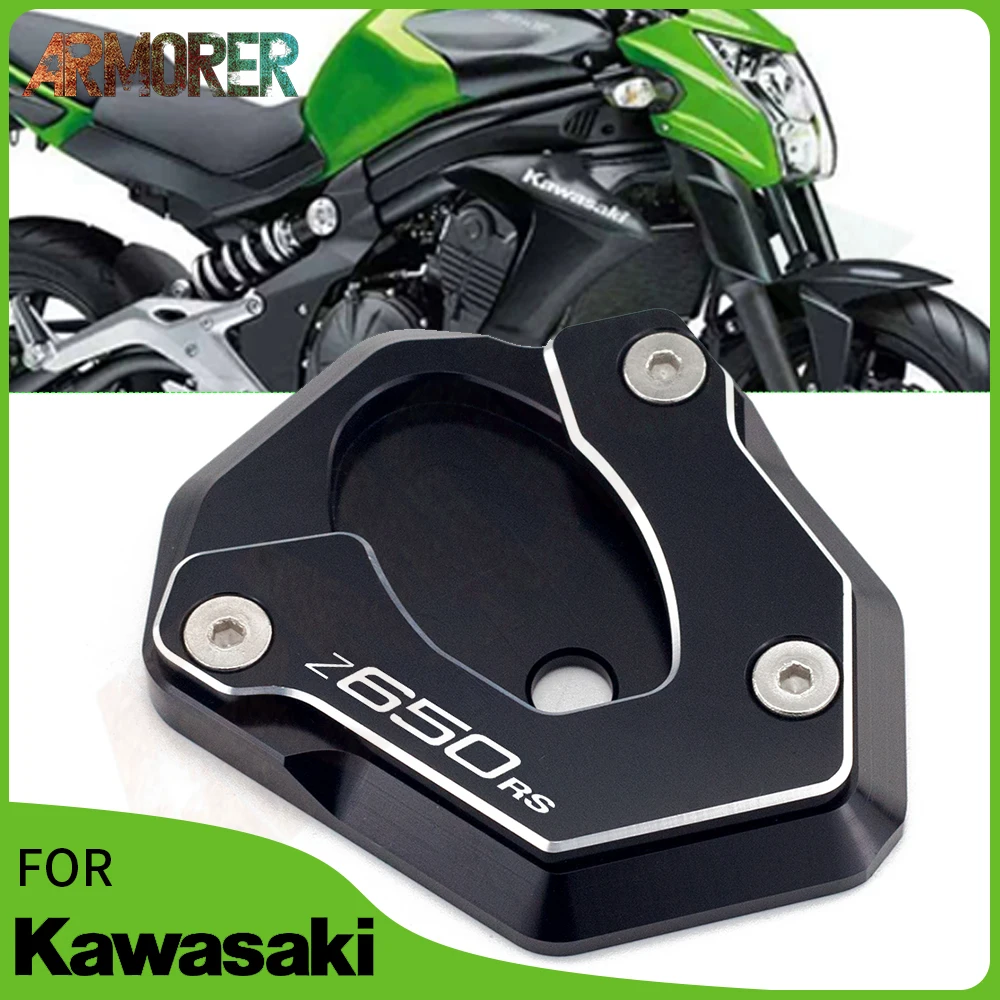 

Motorcycle Accessories For KAWASAKI Z650RS Z 650RS Z650 RS Z 650 RS Kickstand Foot Side Stand Extension Pad Support Plate 2022