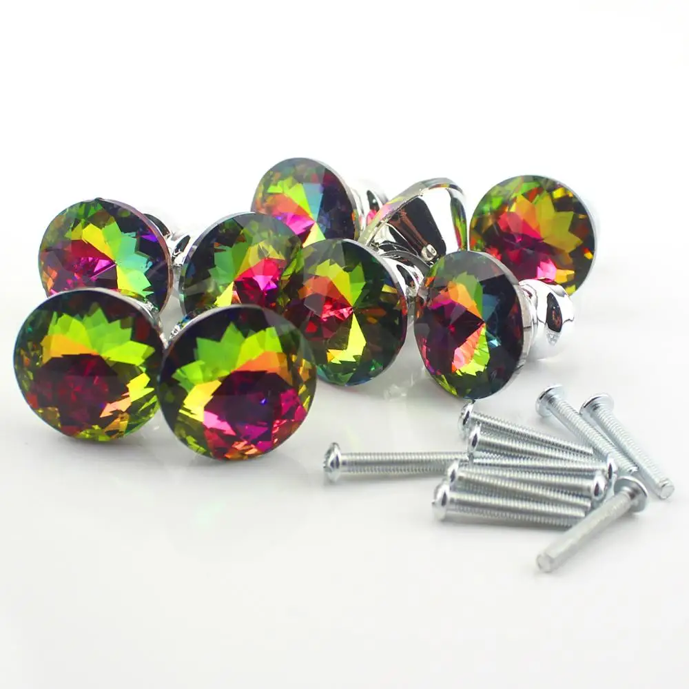 10 шт./упаковка стеклянные ручки для шкафа 30 мм|Ручки шкафов| |