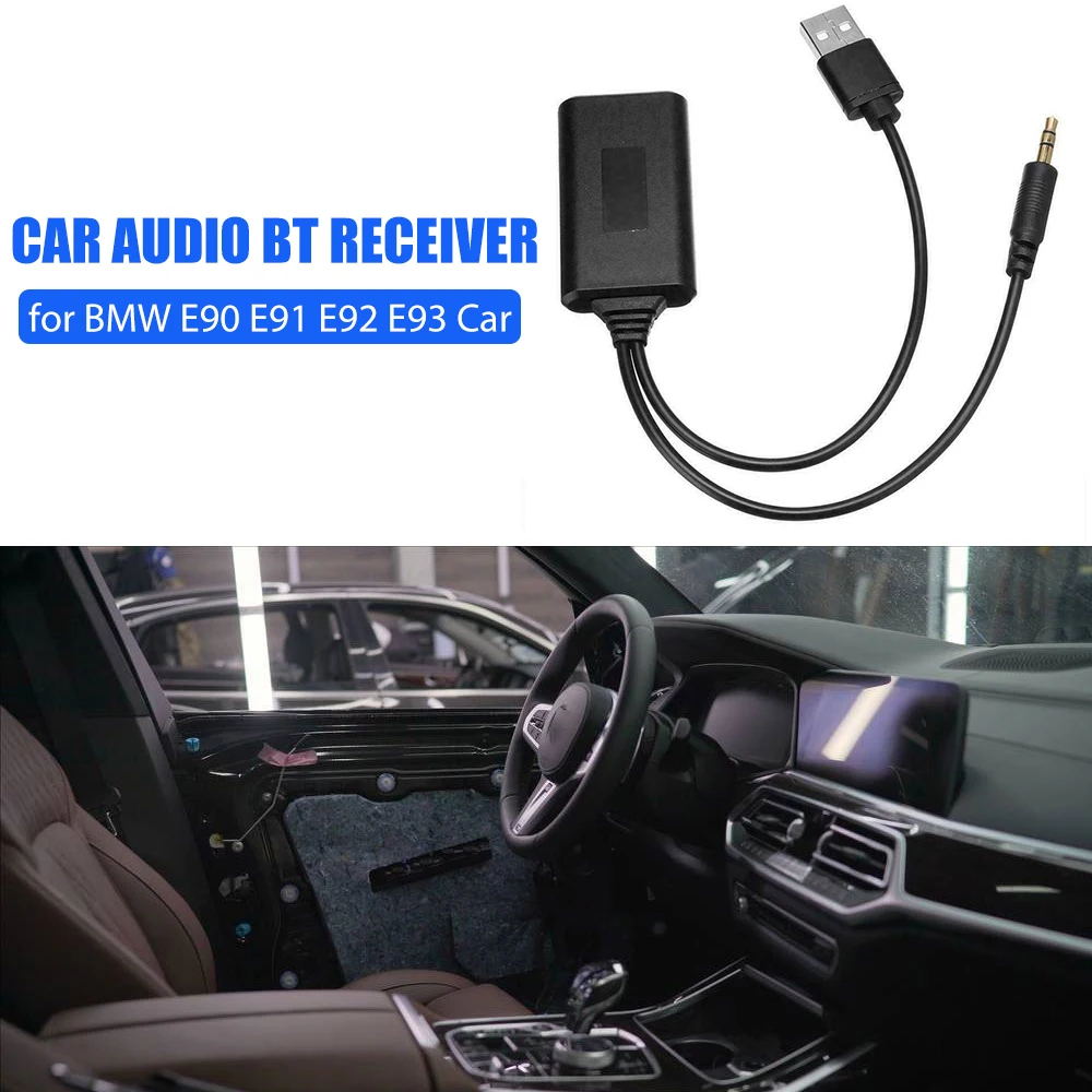 

Автомобильный радиокабель-адаптер Aux Bluetooth-совместимый музыкальный аудиоресивер для BMW E90 E91 E92 E93 автомобильные аксессуары для интерьера