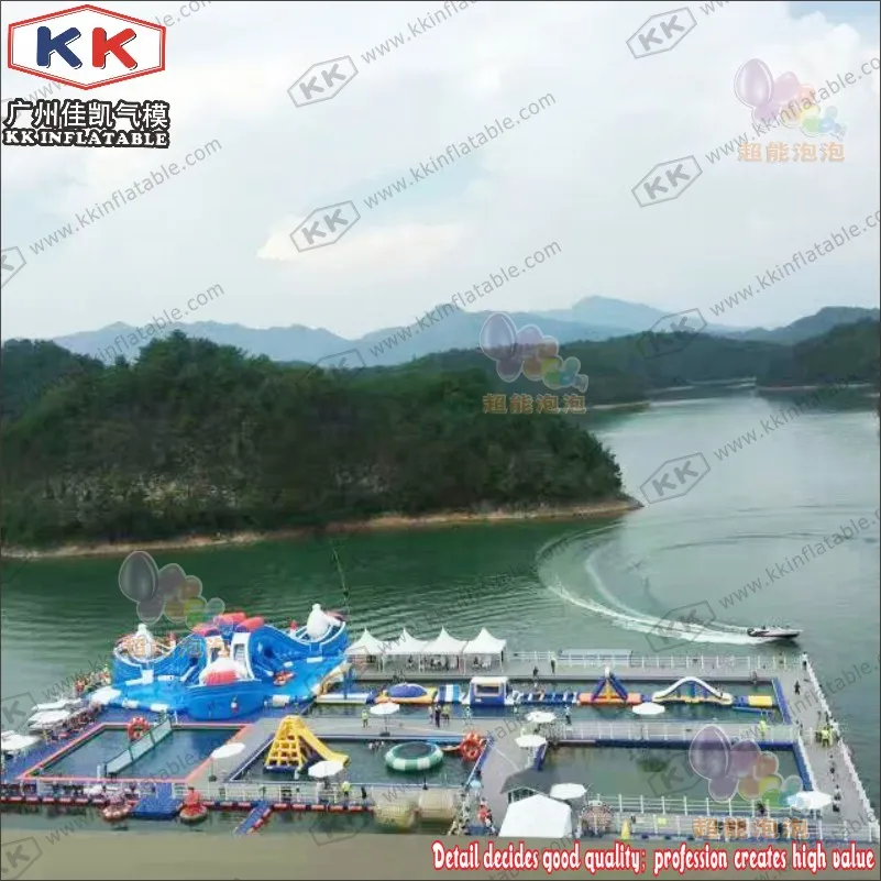 Новый большой надувной бассейн для аквапарка водная комбинированная игровая