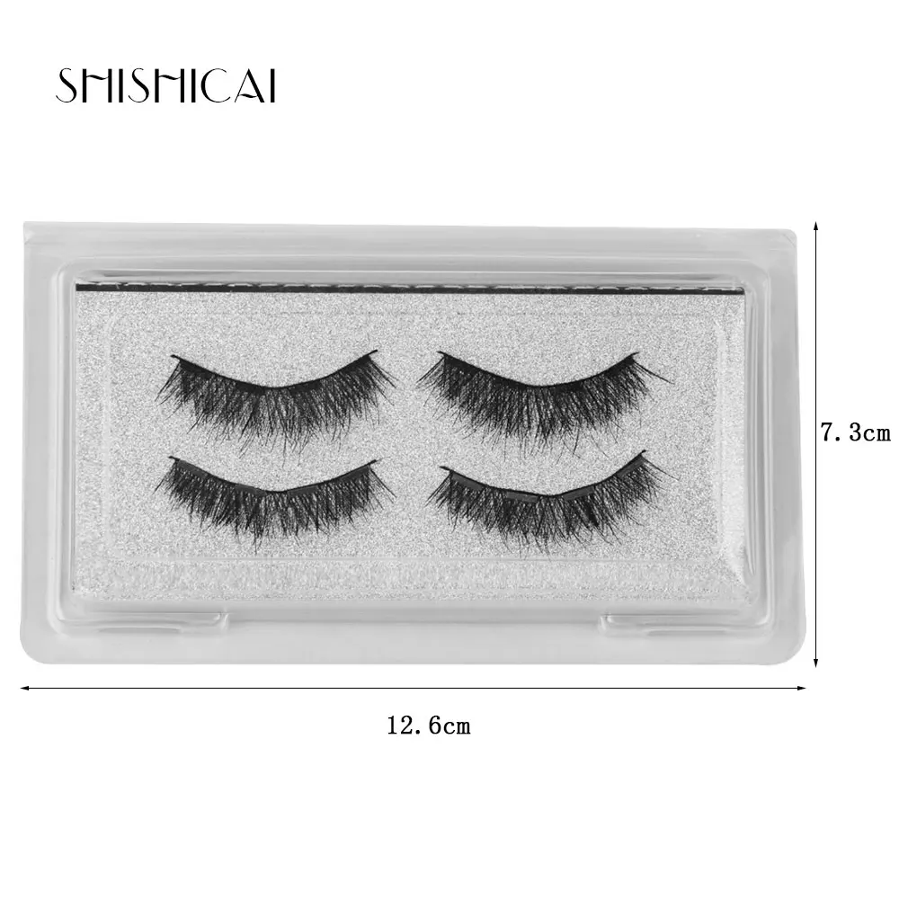 Магнитные ресницы SHISHICAI с 4 магнитами, толстые и натуральные 3D ресницы из меха соболя, ручной работы, бесплатная доставка.