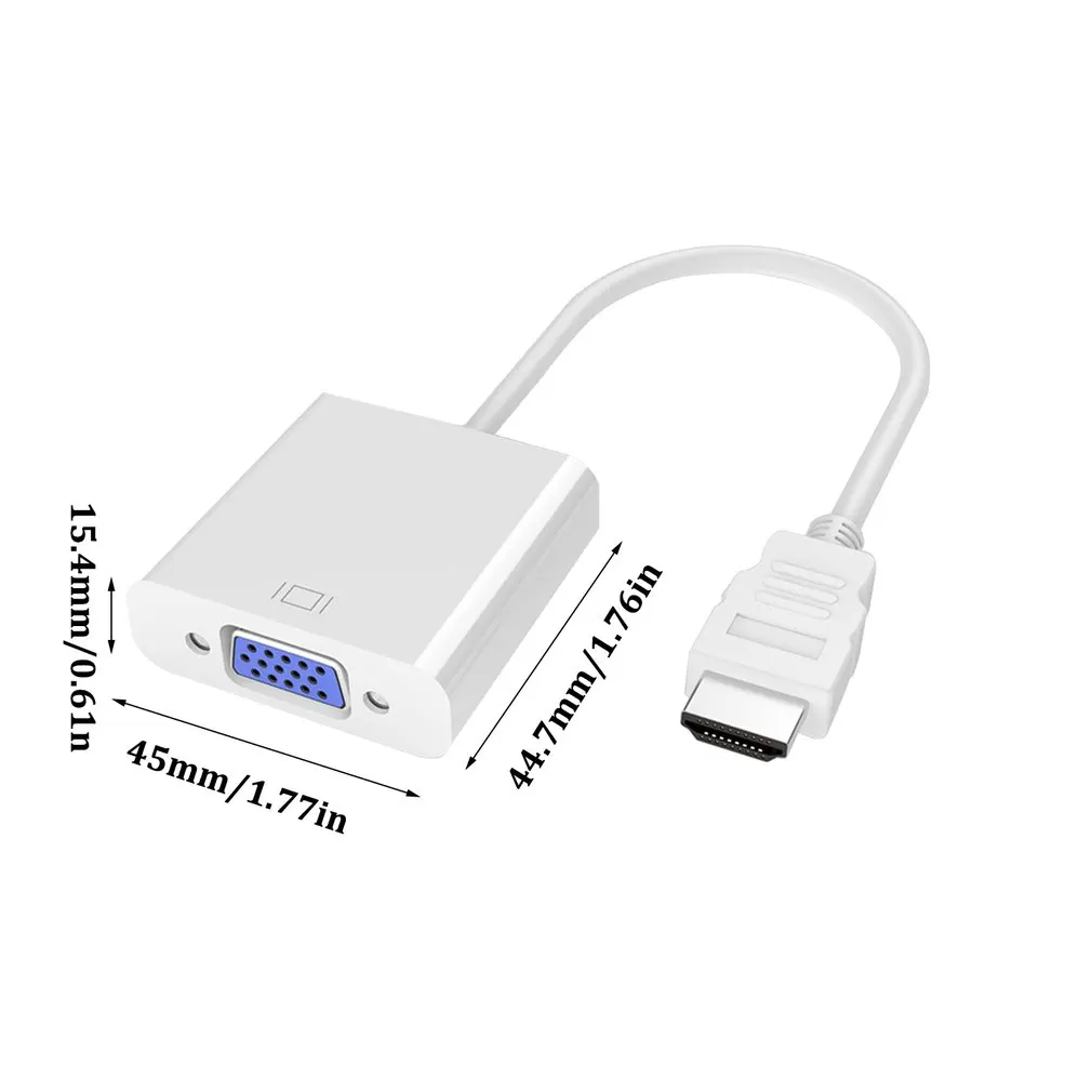 

Hdmi Turn Vga Adapter Cable With Audio Powered Laptop Monitor Hdmi Turn Vga Line Laptop Connection Projector