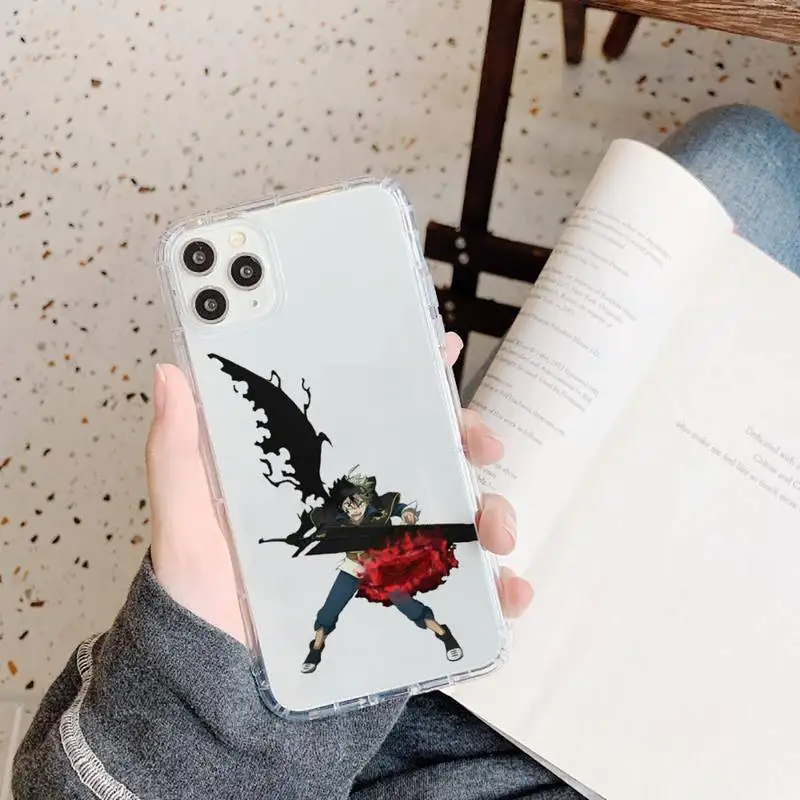 

Japan anime Black Clover Phone Case Transparent soft For iphone 5 5s 5c se 6 6s 7 8 11 12 plus mini x xs xr pro max