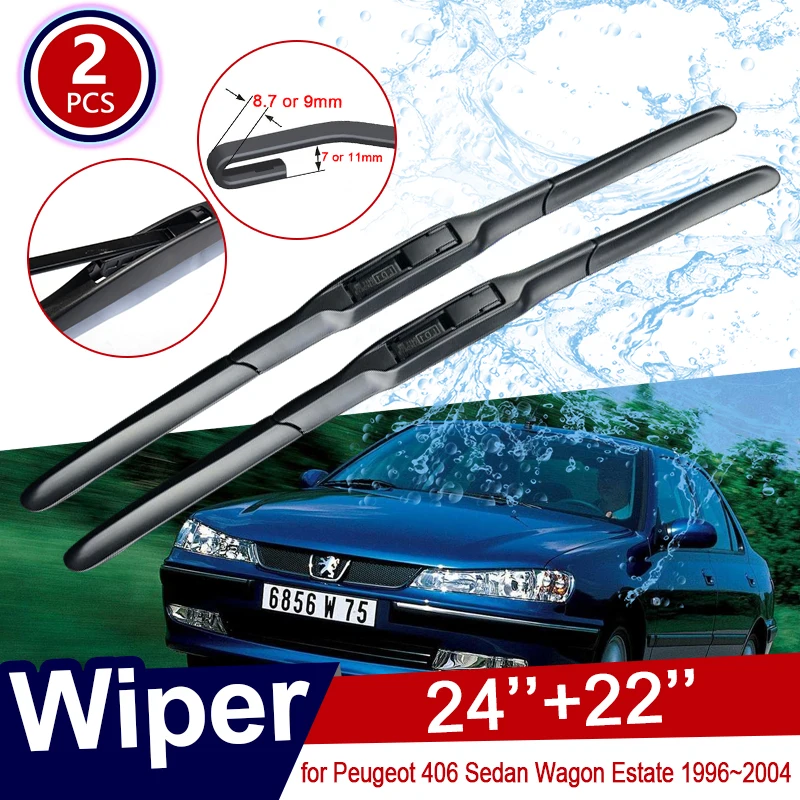 

for Peugeot 406 Sedan Wagon Estate 1996~2004 1997 1998 1999 2000 2001 2002 2003 Front Windscreen Car Wiper Blade Car Accessories