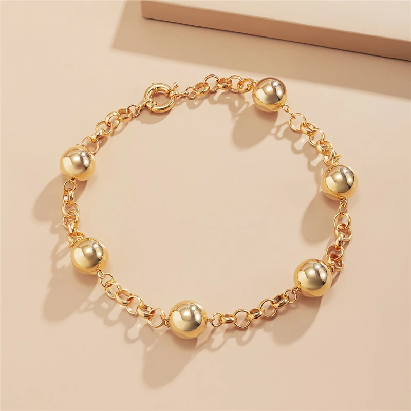 Precio Gargantilla De Plástico Vintage Para Mujer, Collar De Bola Grande, Punk Estilo Hip Hop, Gargantilla Corta, Collares De Metal Cortos A La Moda, Joyería