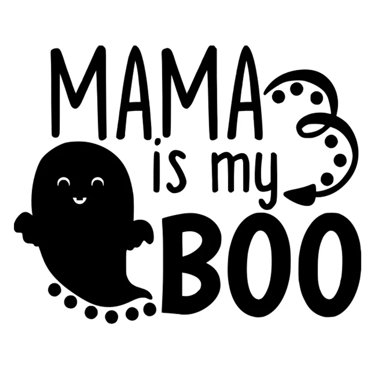 16*12 8 см Mama Is My Boo виниловая наклейка на Хэллоуин веселый автомобиль окно бампер