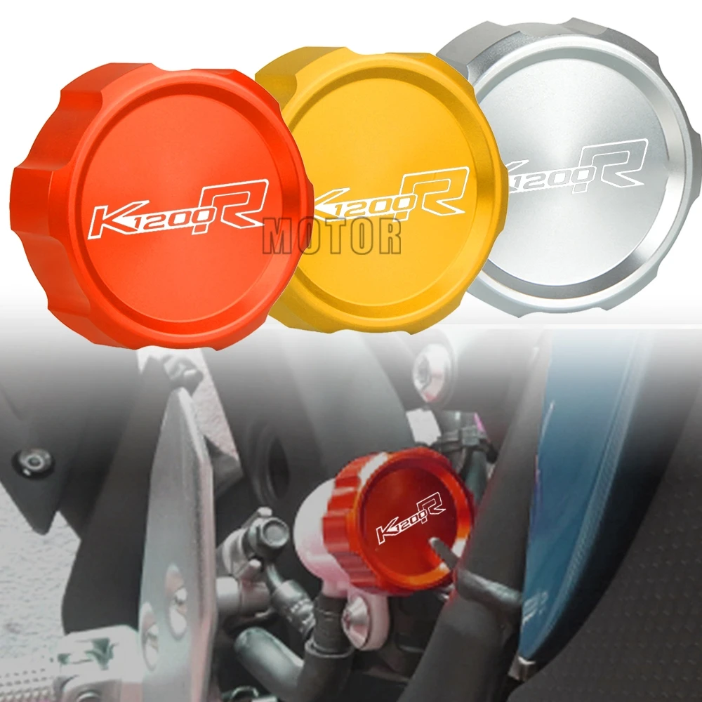 

FOR BMW K1200R K 1200R 1200 R Sport 2006 2007 2008 2009 2010 CNC Motorcycle Brake Clutch Rear Brakes Fluid Reservoir Cover Caps