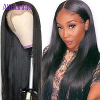 13x413x6 lace front human hair wigs remy brailian straight human hair wigs for black women lace frontal wigs pre plucked