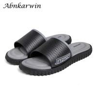 Summer Indoor Slides Men Slippers Home Shoes House Room Slide Slipper Bathroom Bath Sleepers Shower Beach Soft