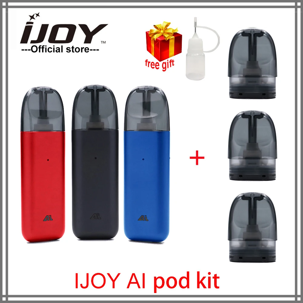 Новейший IJOY AI POD Kit 15 Вт pod Vape 450 мАч аккумулятор и 1 6 Ом 2 мл многоразовый картридж vape